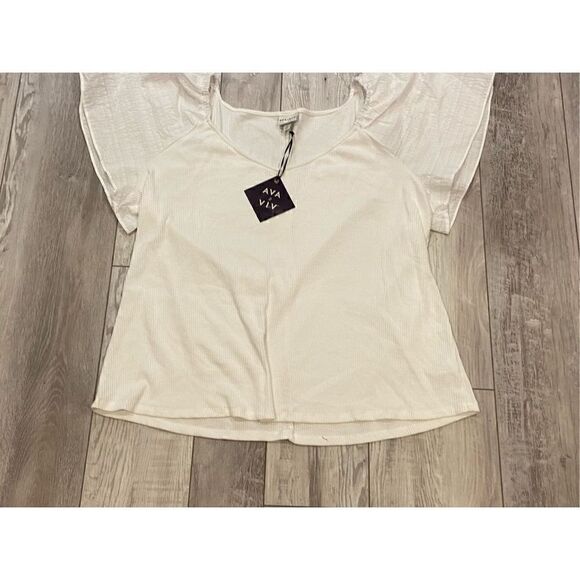 Ava & Viv plus size white blouse, size 3X - Picture 6 of 11